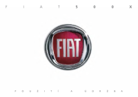 Fiat 500x - Navod k obsluze CZ 2023